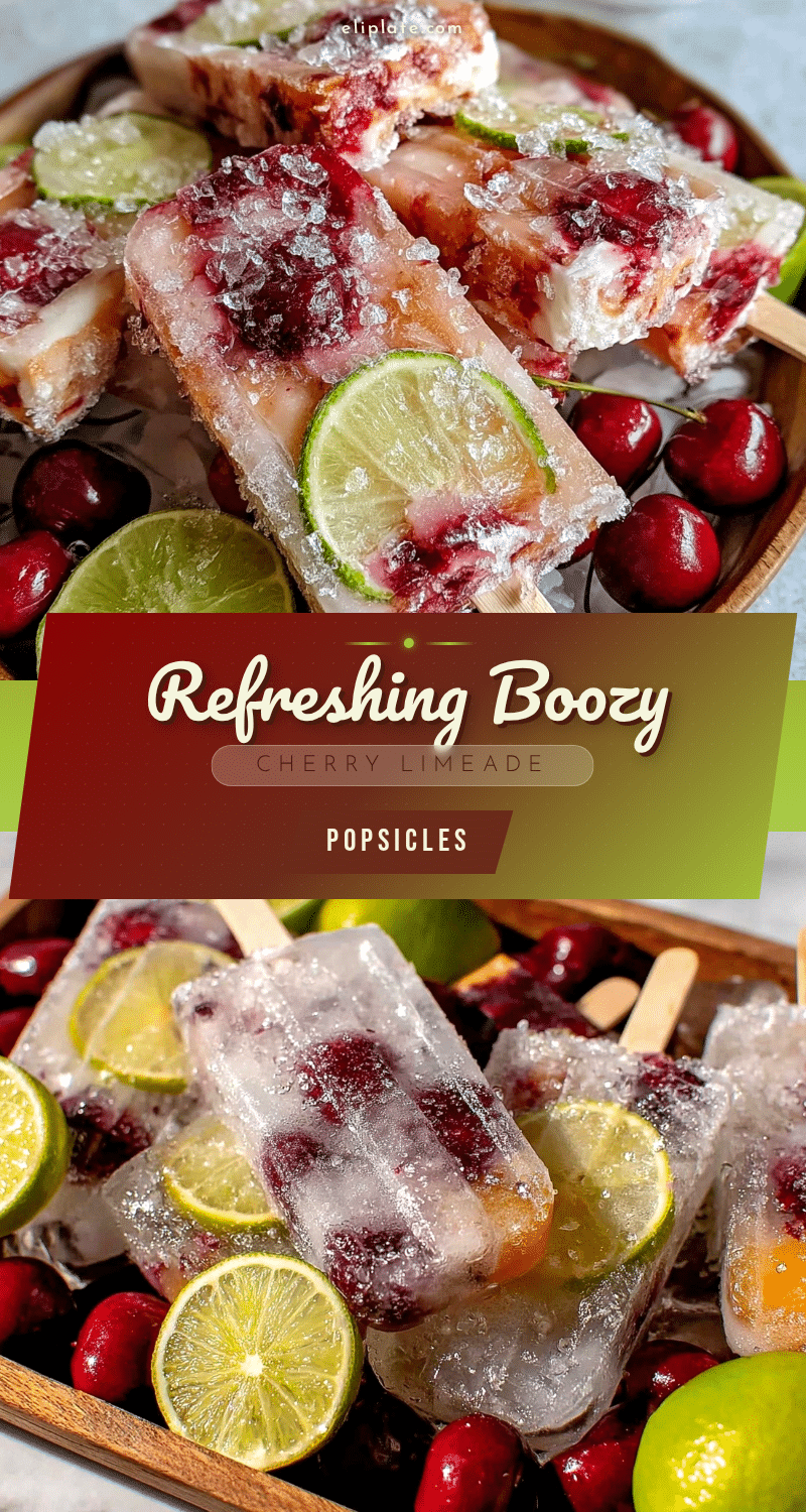 boozy cherry limeade popsicles recipe