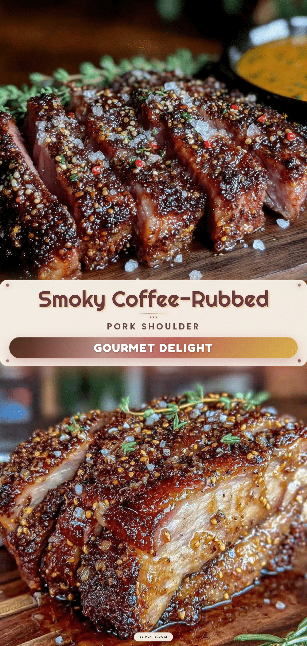 coffee-rubbed smoked pork shoulder recipe