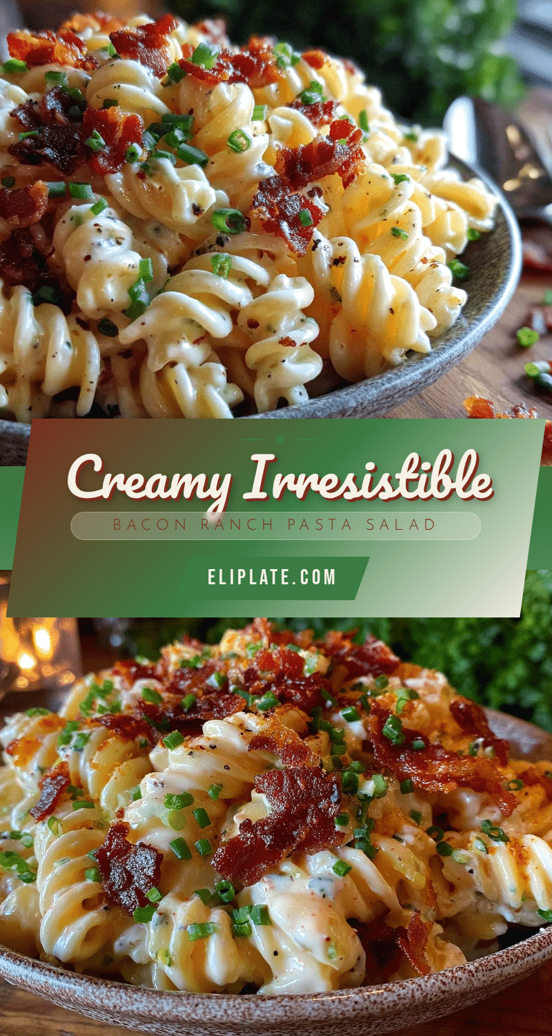 creamy bacon ranch pasta salad recipe