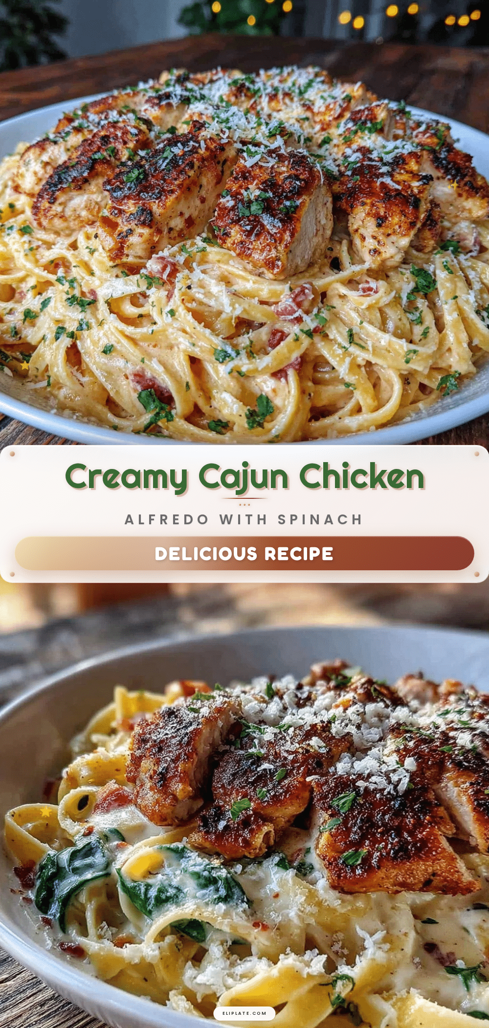 Creamy Cajun Chicken Alfredo Pasta recipe