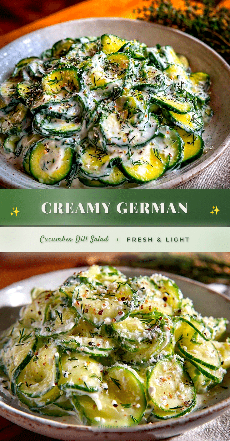 creamy cucumber and dill salad recipe