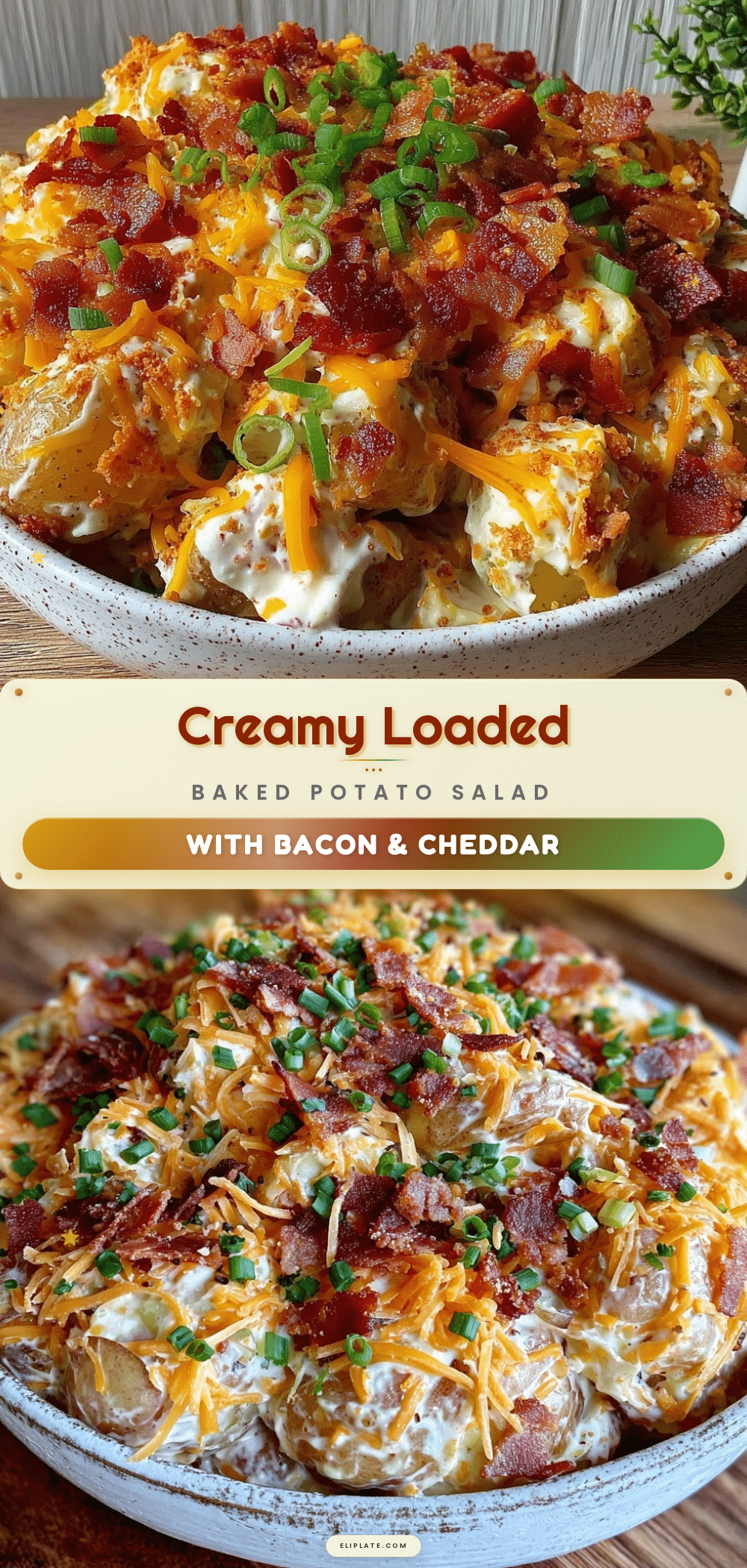creamy loaded baked potato salad recipe