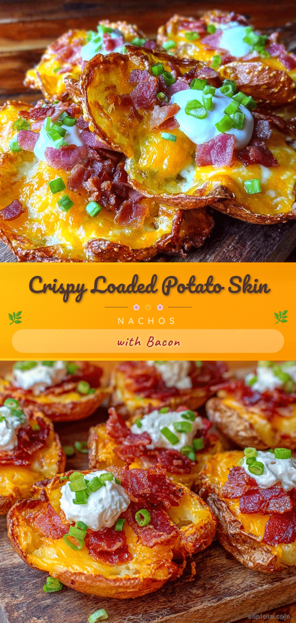 crispy loaded potato skin nachos with bacon recipe