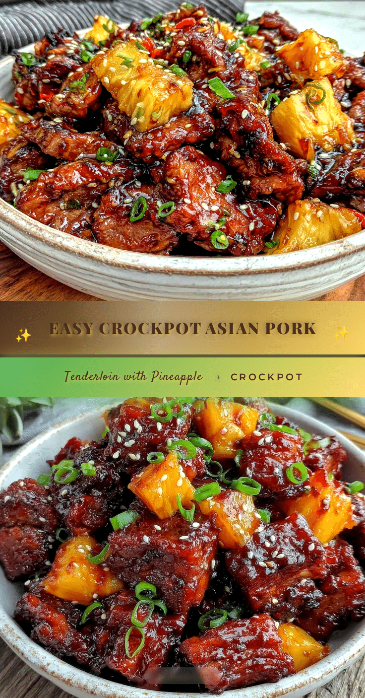 easy crockpot asian-style pork tenderloin recipe