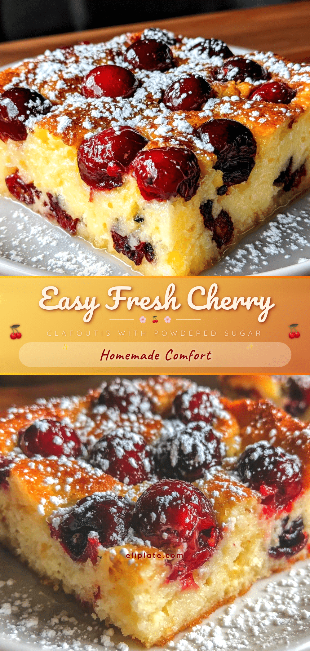 easy fresh cherry clafoutis recipe