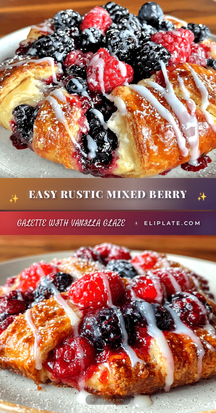 easy rustic mixed berry galette recipe