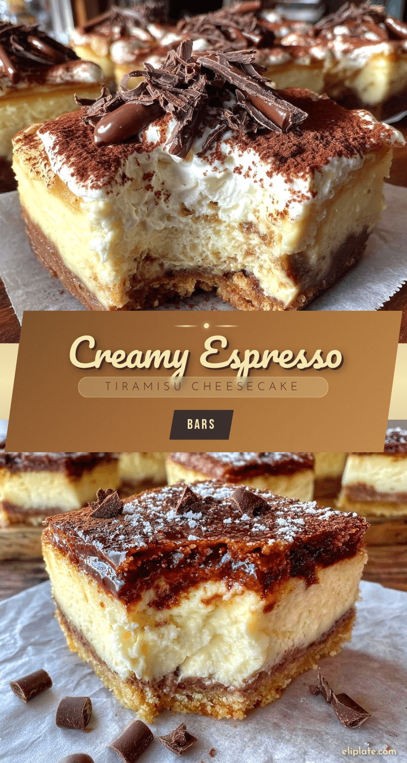espresso tiramisu cheesecake bars recipe