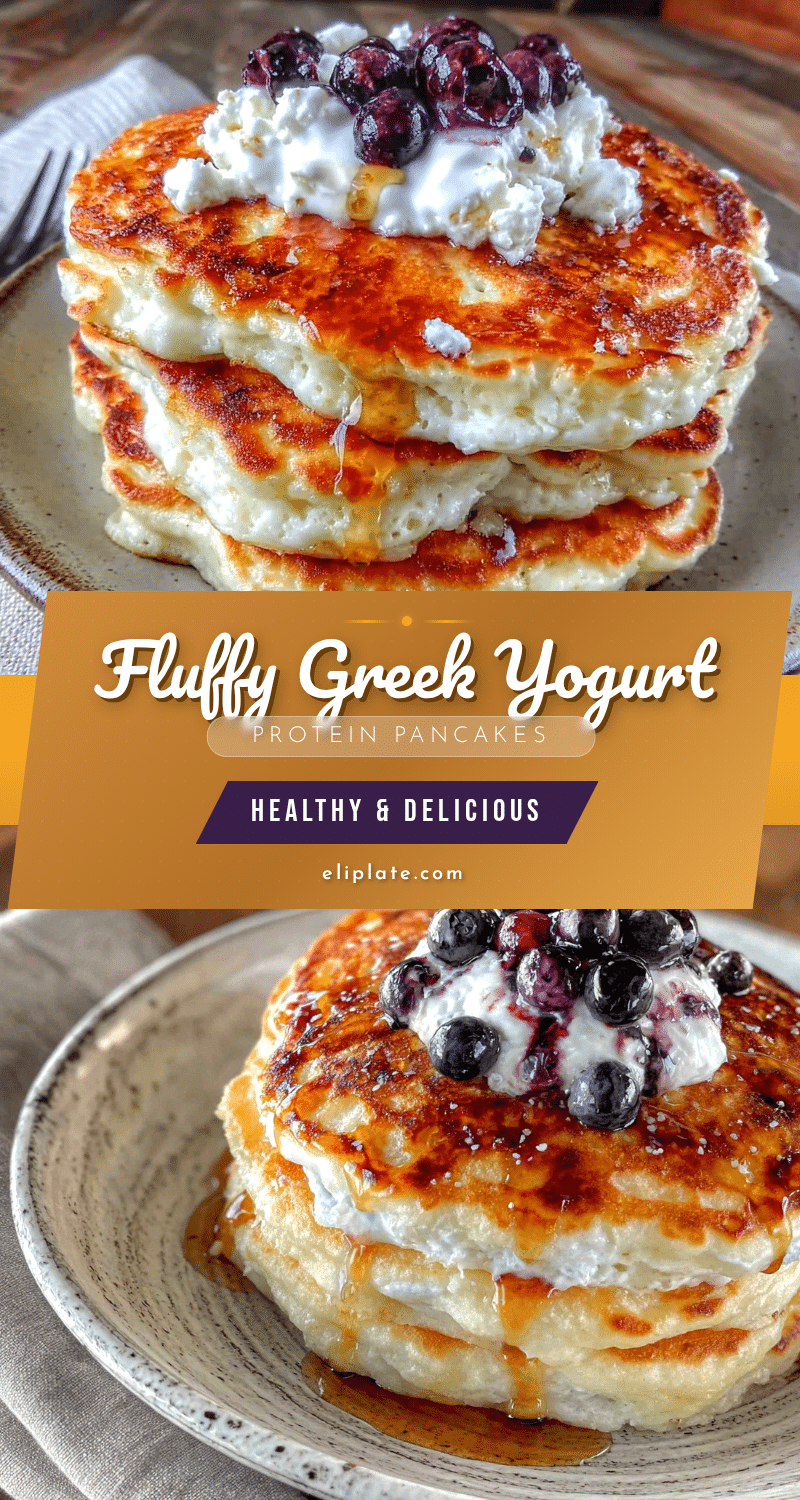 fluffy greek yogurt protein pancakes recipe