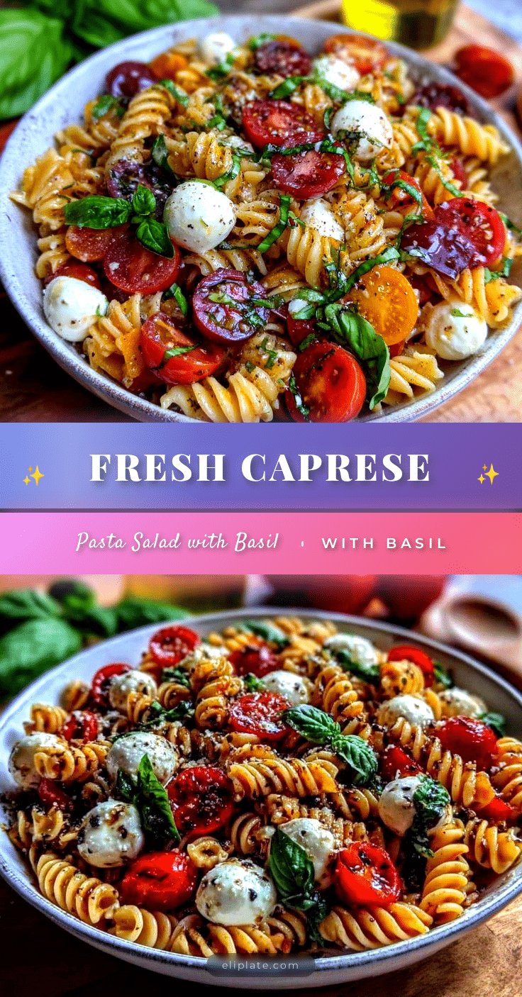 fresh caprese pasta salad recipe