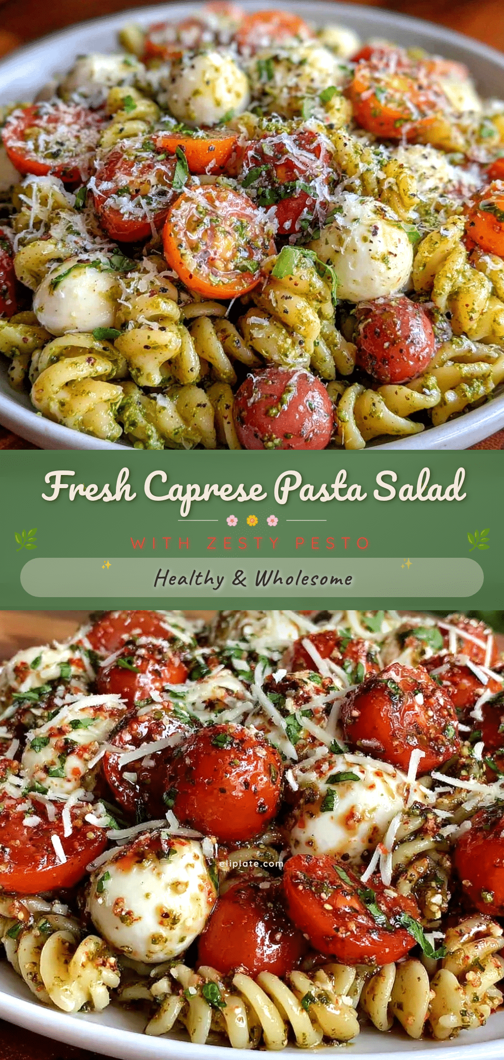 Fresh Caprese Pasta Salad recipe