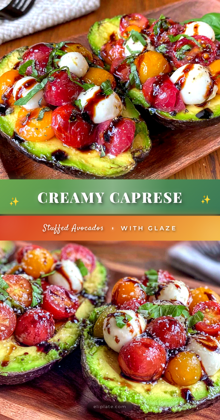 fresh caprese stuffed avocados recipe