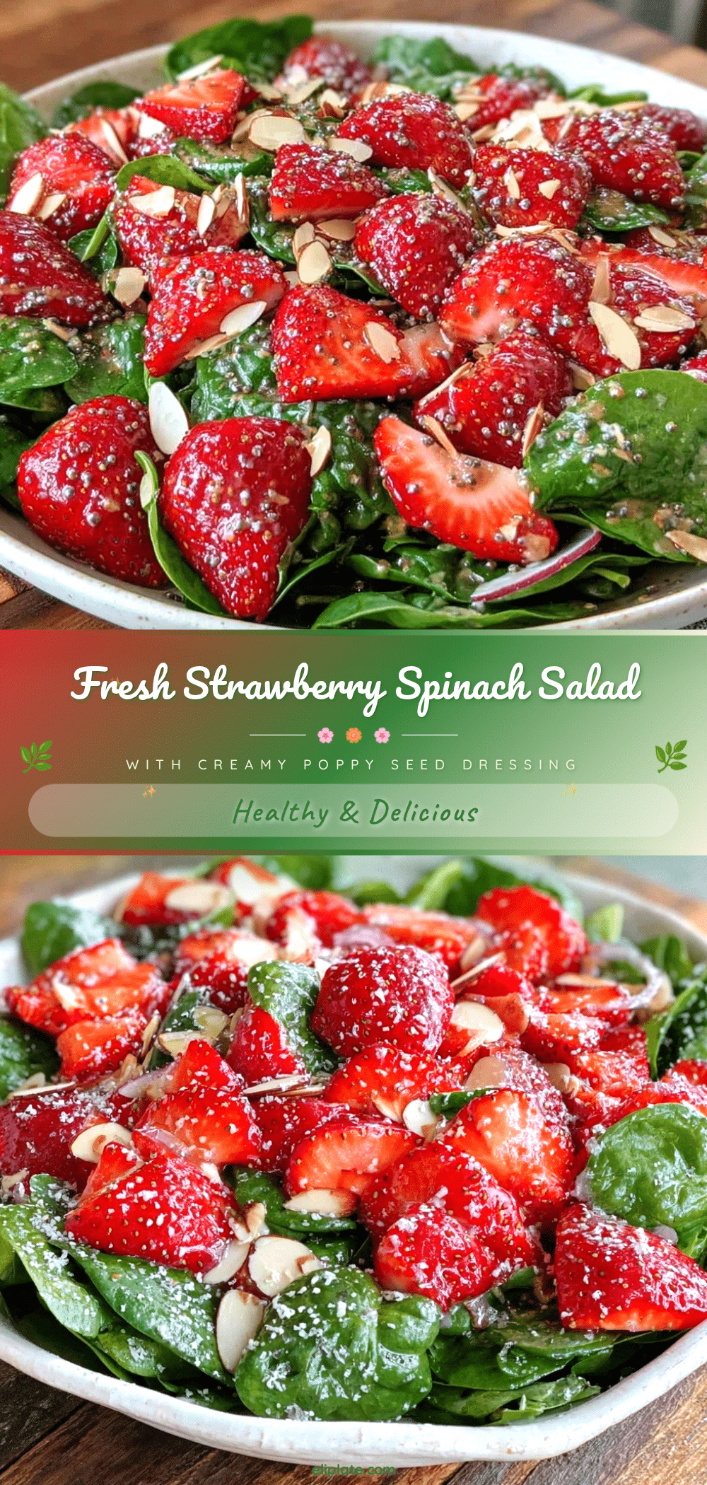 fresh strawberry spinach salad recipe