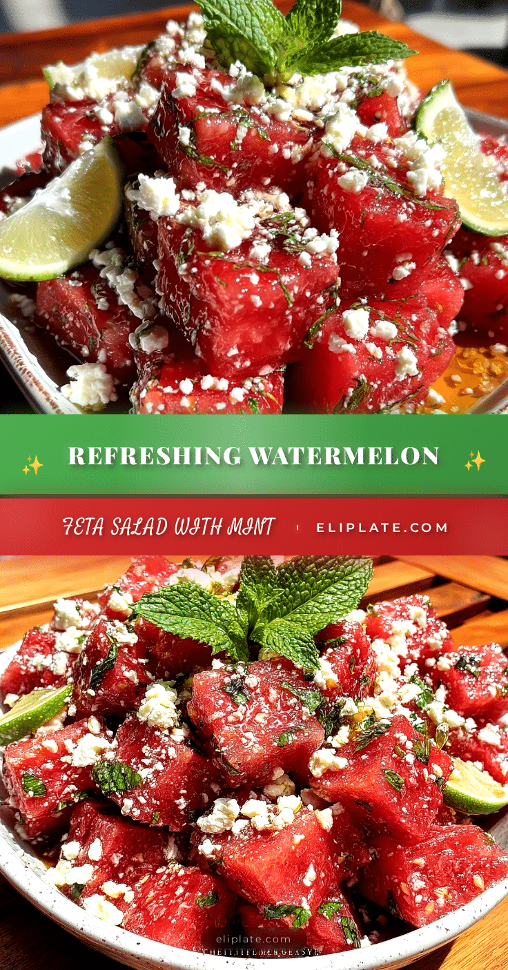 fresh watermelon feta salad recipe