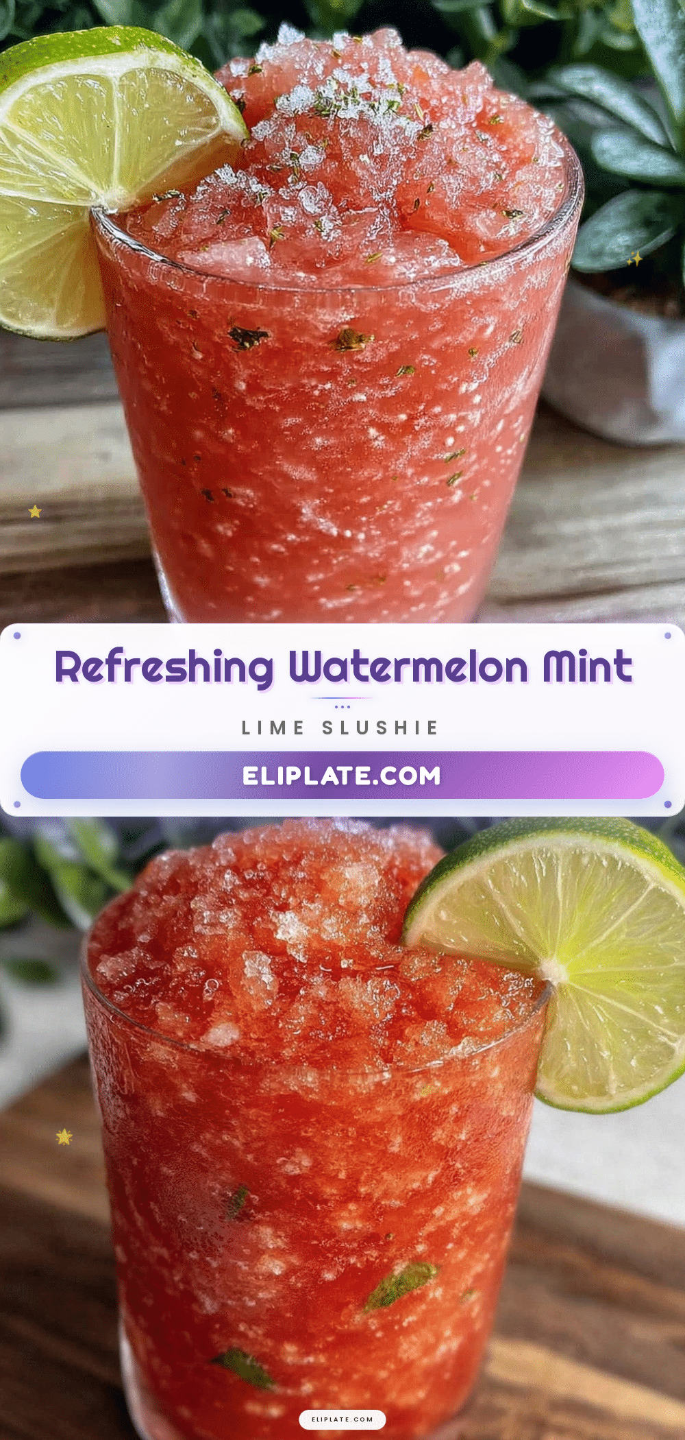fresh watermelon mint slushie recipe