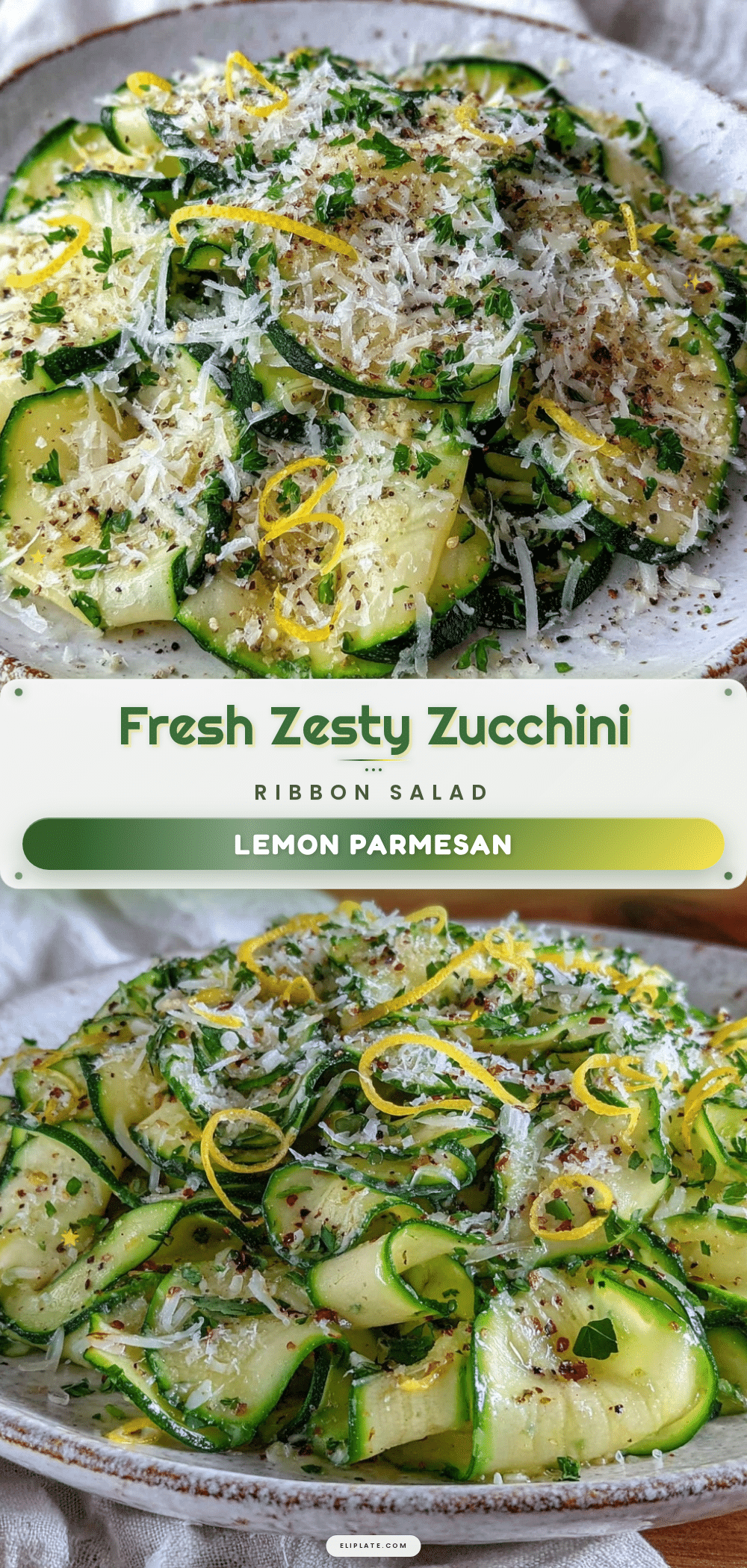 fresh zesty zucchini ribbon salad recipe