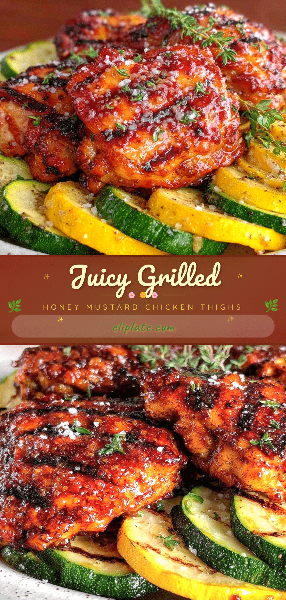 grilled honey mustard chicken thighs recipe