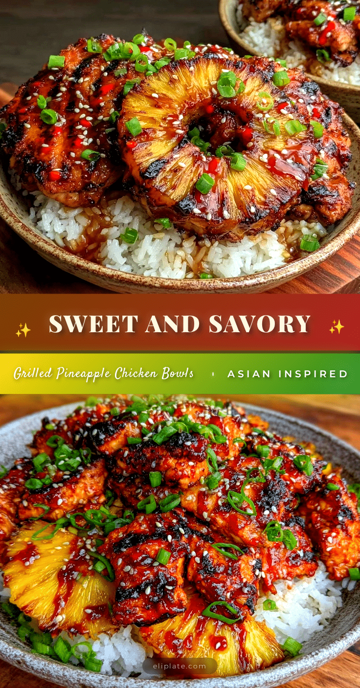 grilled pineapple chicken teriyaki bowls recipe