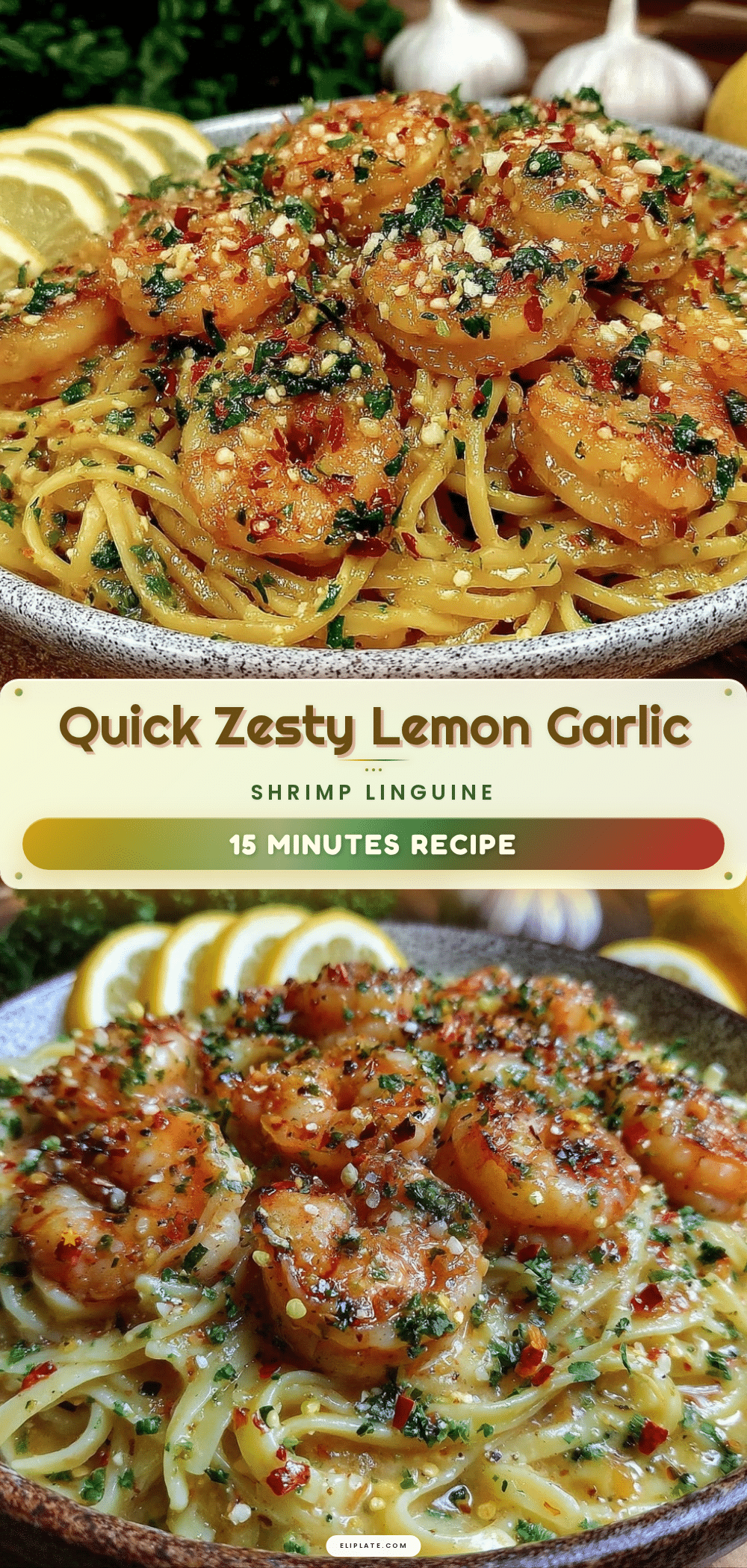 lemon garlic shrimp linguine recipe