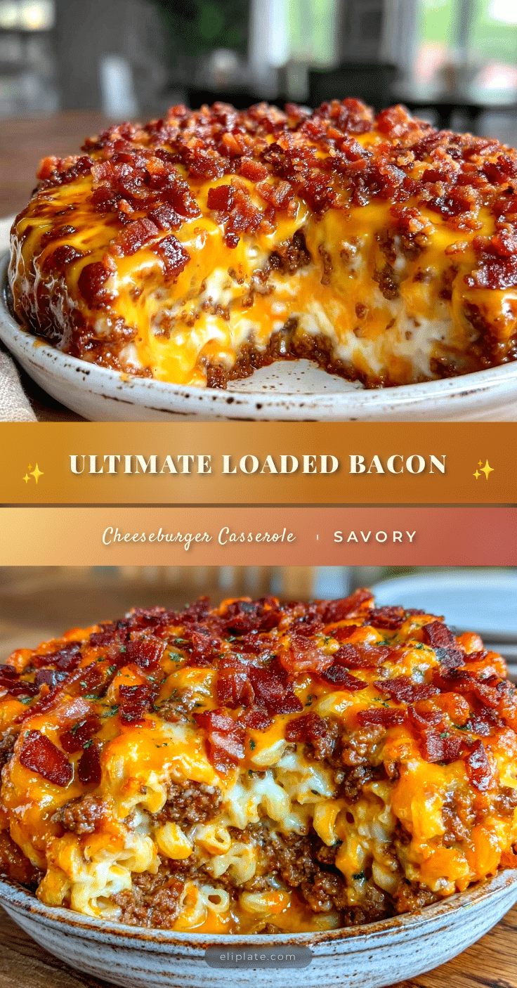 loaded bacon cheeseburger casserole recipe