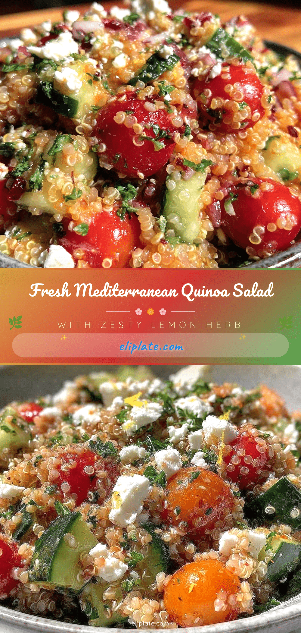 Mediterranean quinoa salad recipe