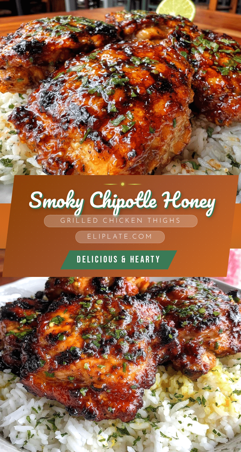 smoky chipotle honey grilled chicken thighs recipe