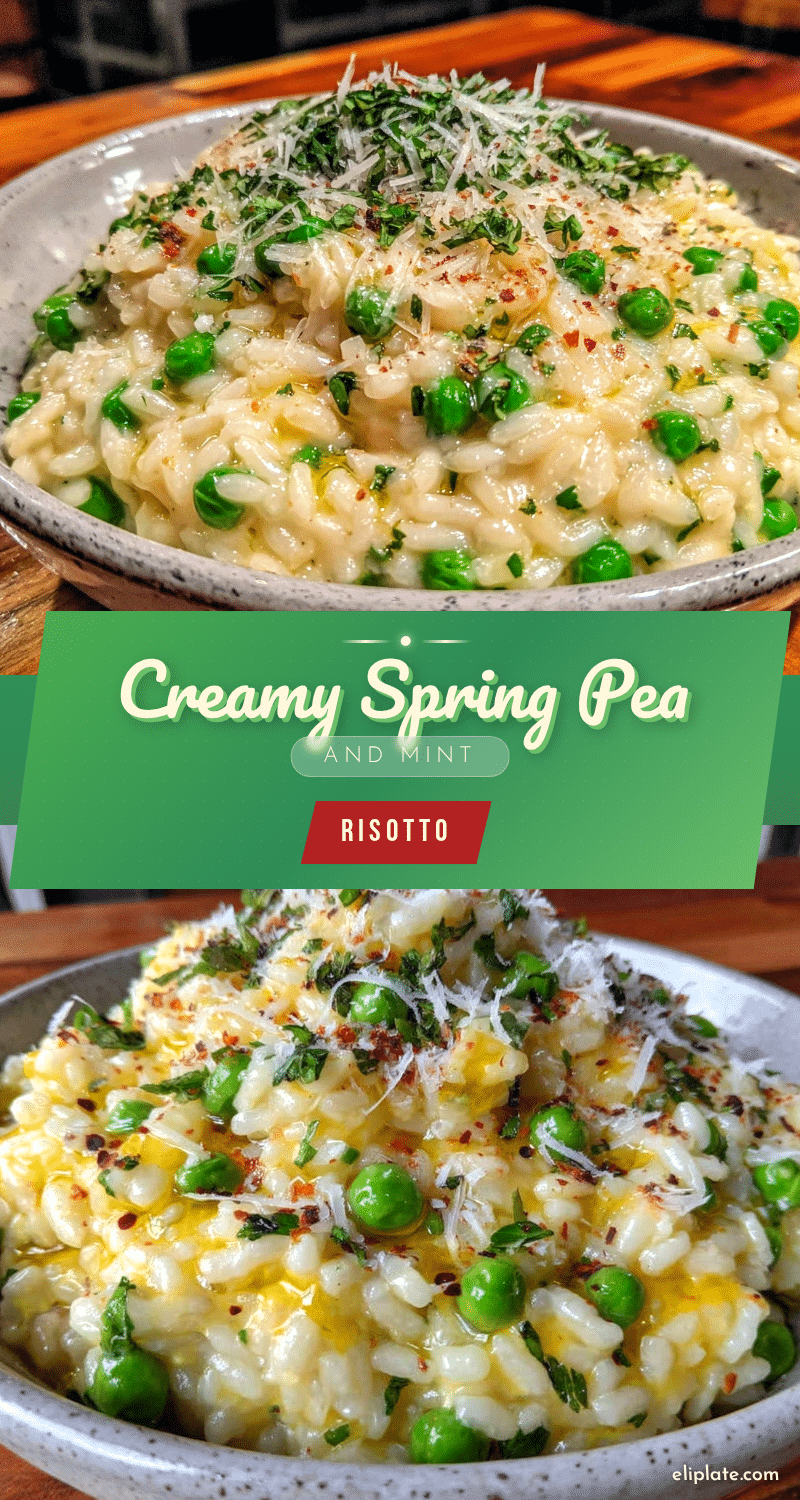spring pea and mint risotto recipe
