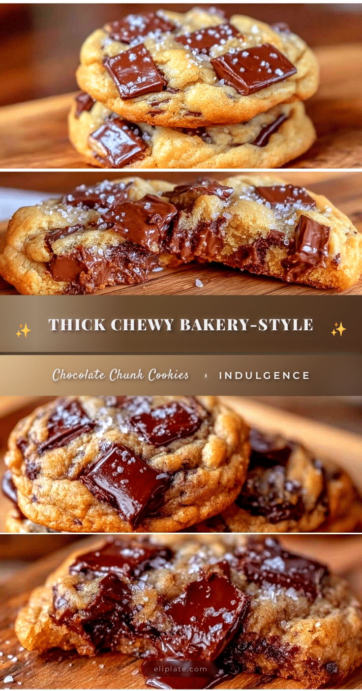 thick and chewy chocolate chunk cookies recipe