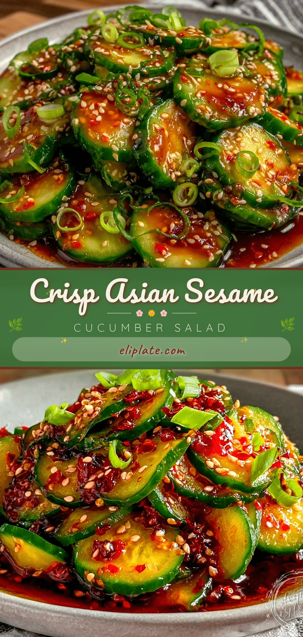 asian sesame cucumber salad recipe