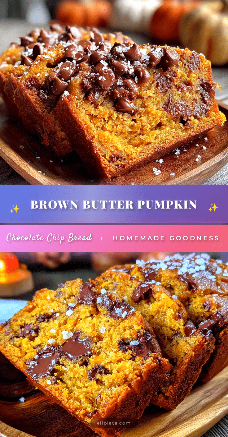 brown butter pumpkin chocolate chip bread recipe