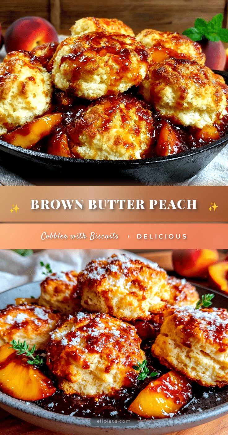 brown butter skillet peach cobbler recipe