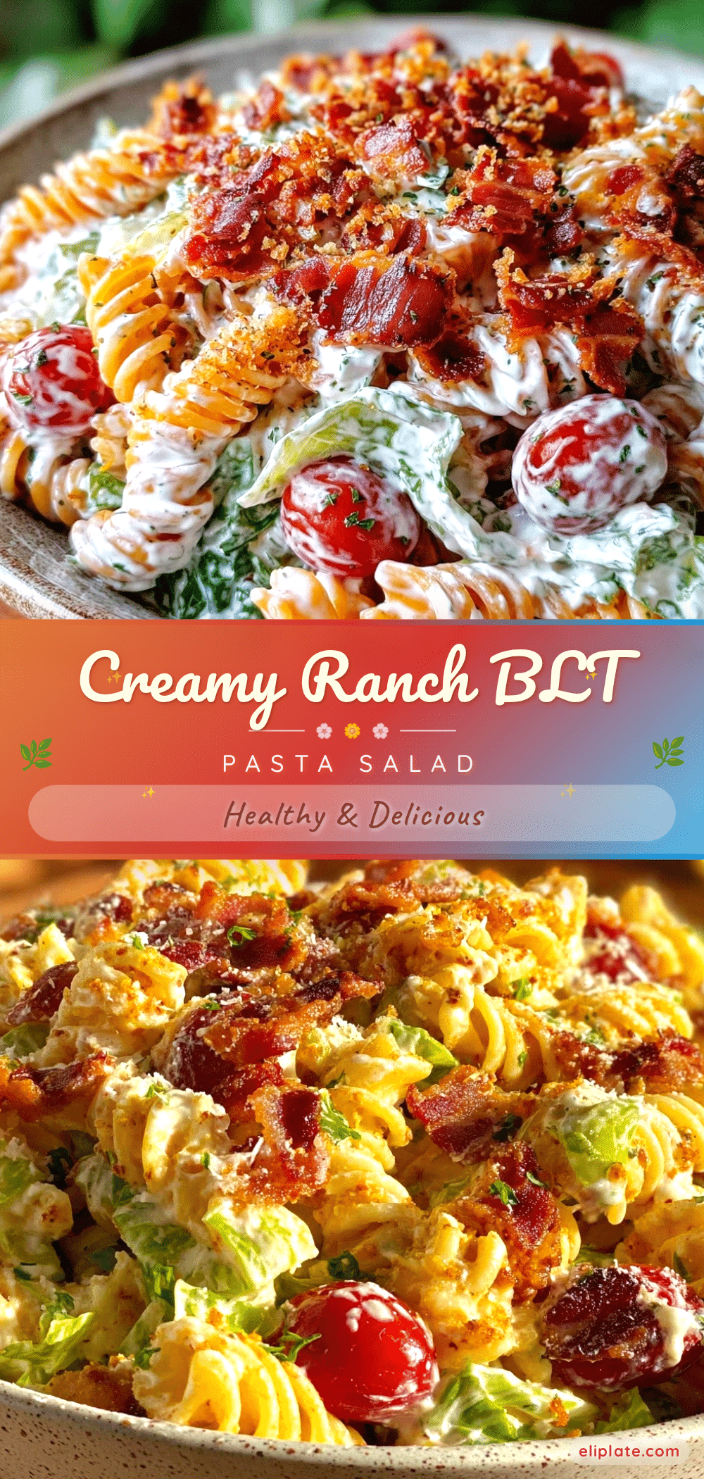 creamy BLT pasta salad recipe
