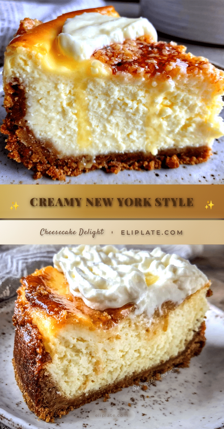 creamy New York style cheesecake recipe