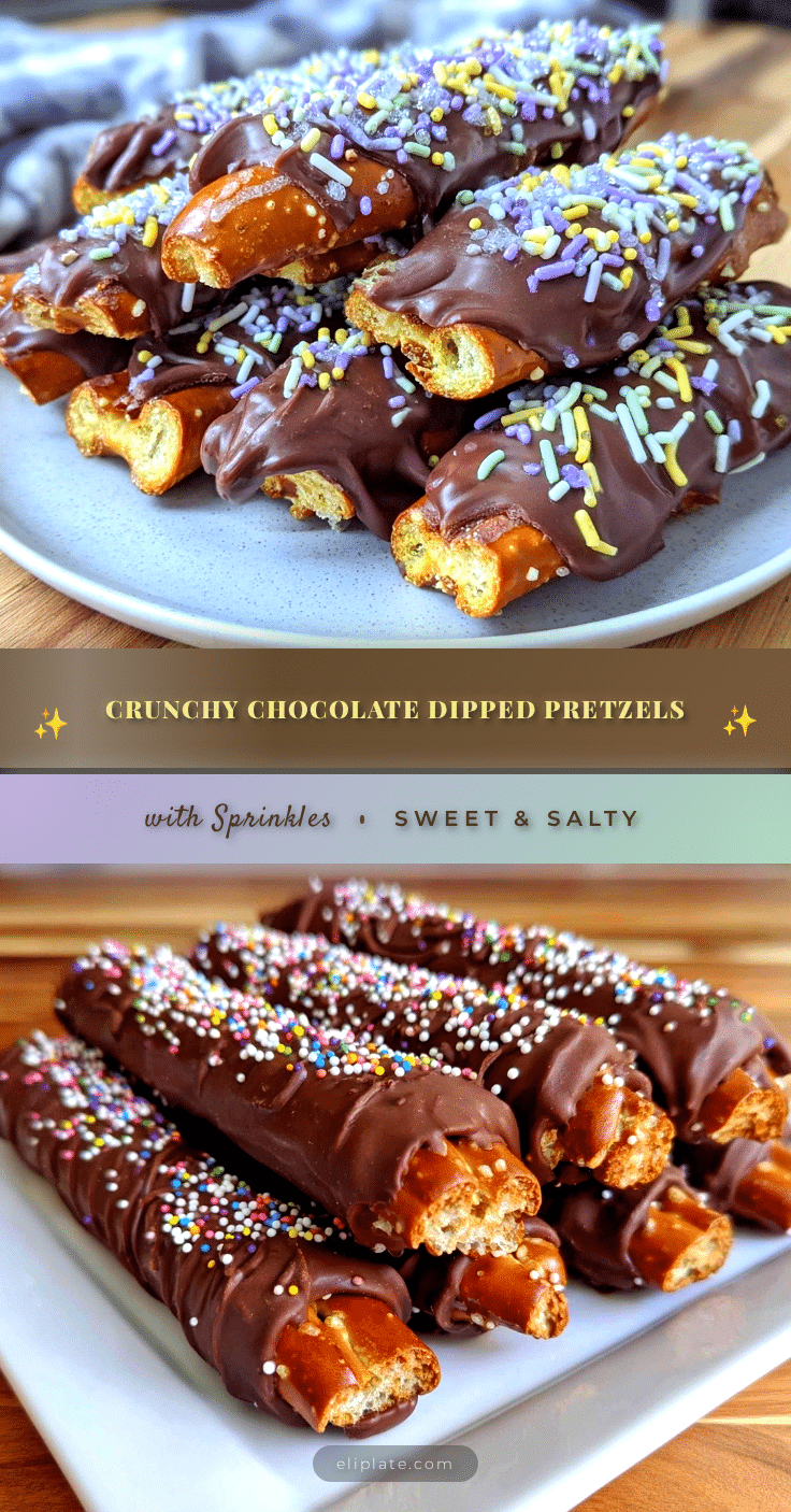 crispy chocolate dipped pretzel rods recipe
