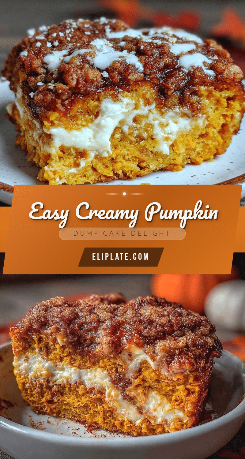 easy creamy pumpkin dump cake recipe