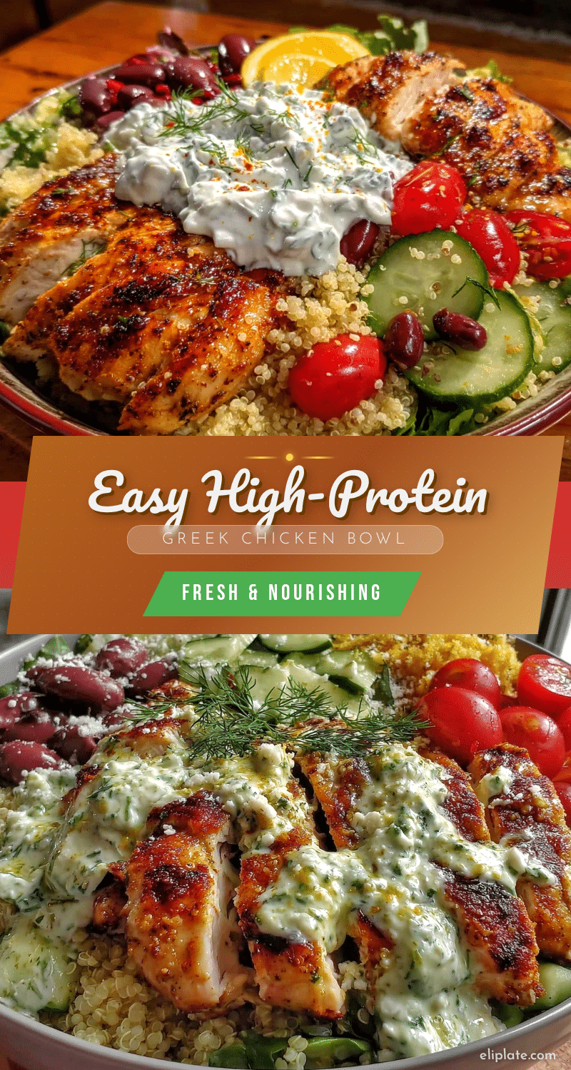 easy high-protein greek bowl recipe