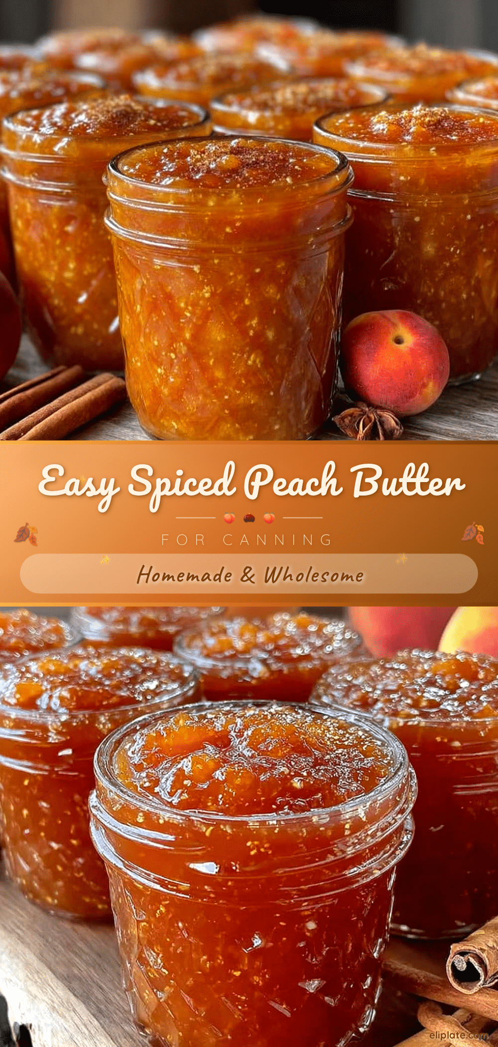 easy spiced peach butter recipe