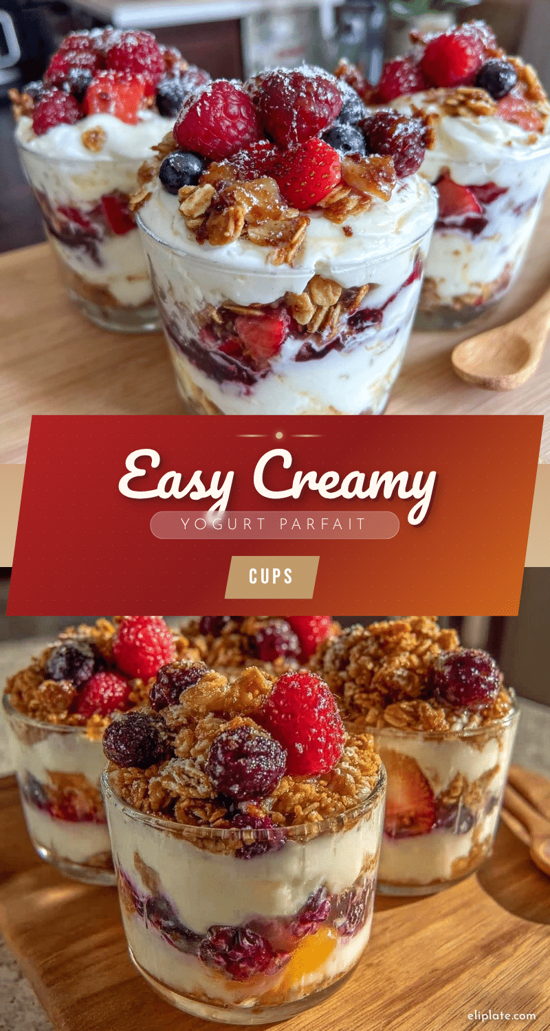 easy yogurt parfait cups recipe