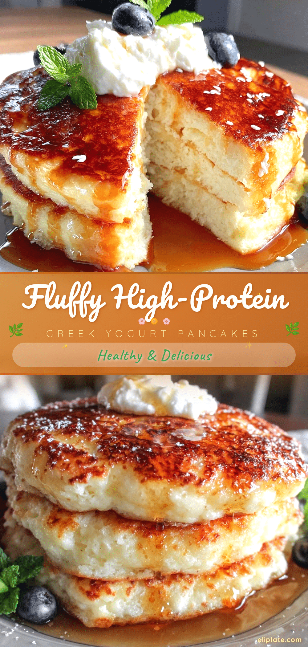 fluffy greek yogurt pancakes recipe