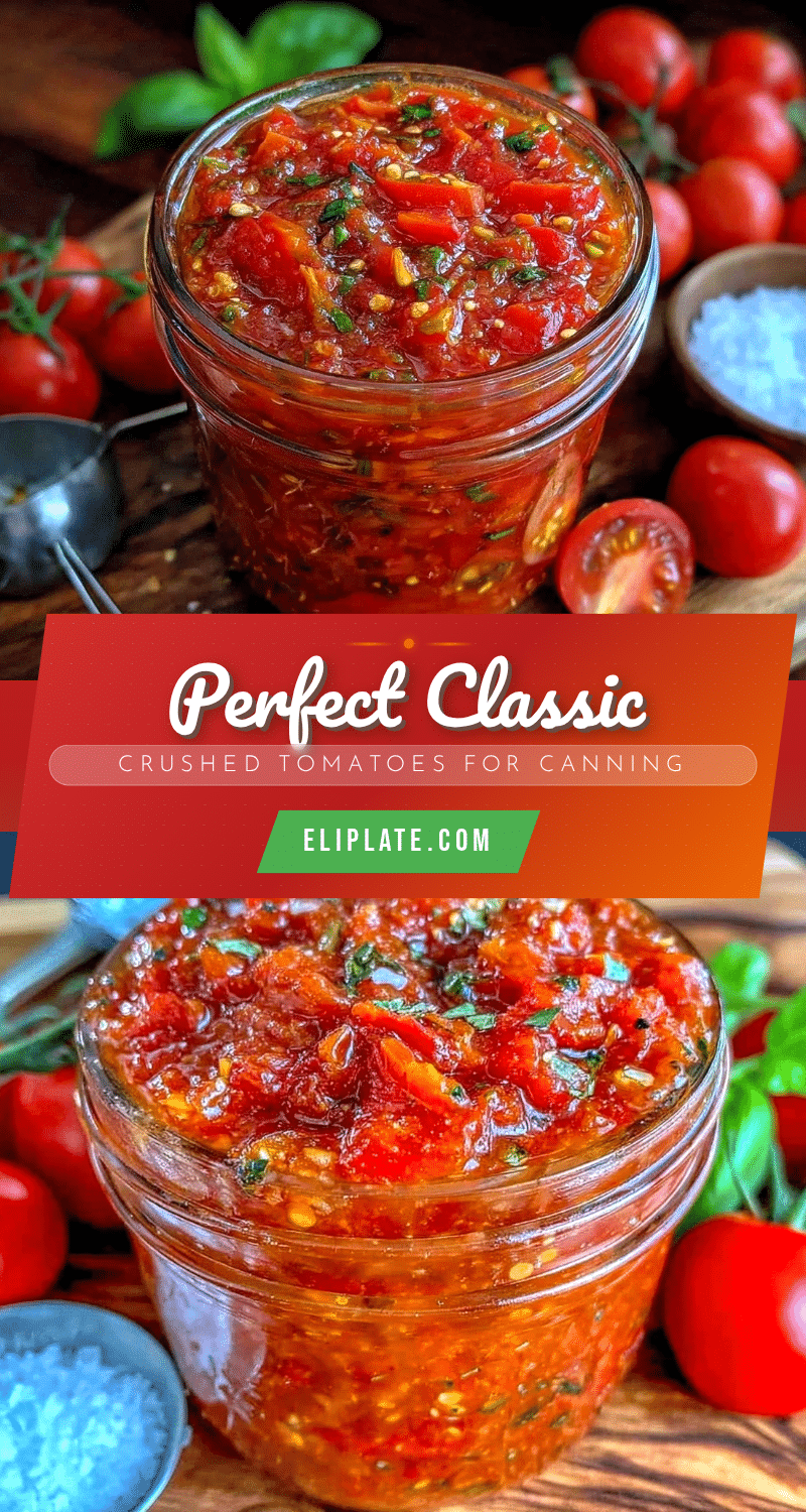 homemade classic crushed tomatoes for canning recipe
