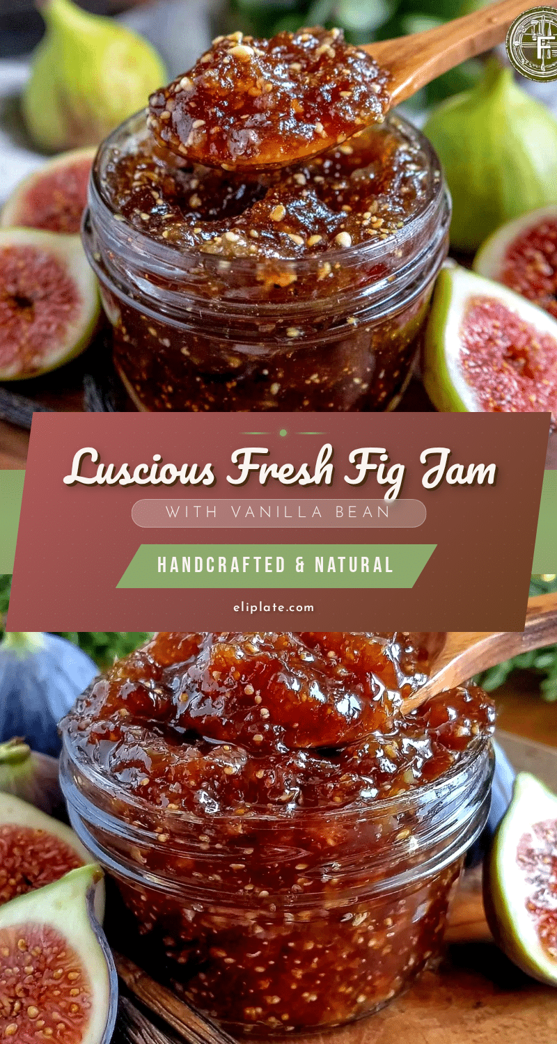 homemade fresh fig jam with vanilla bean recipe