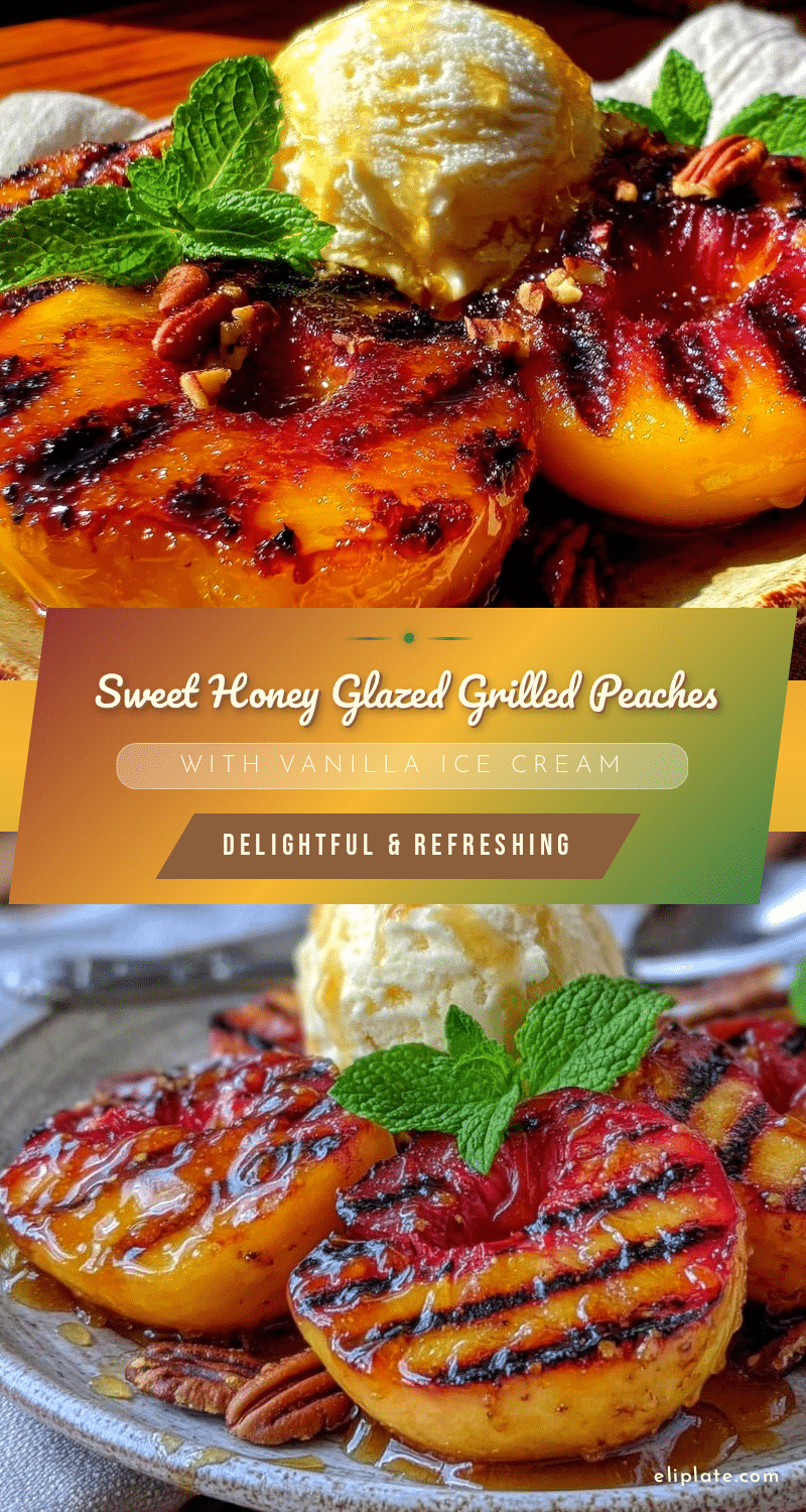 honey glazed grilled peaches recipe