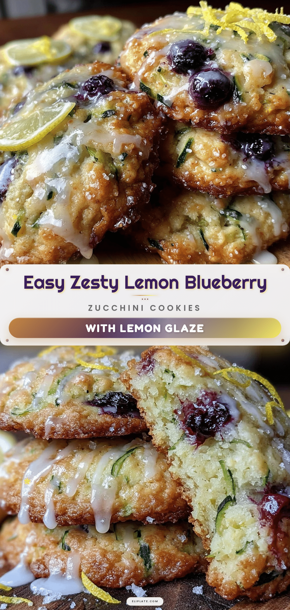 lemon blueberry zucchini cookies recipe