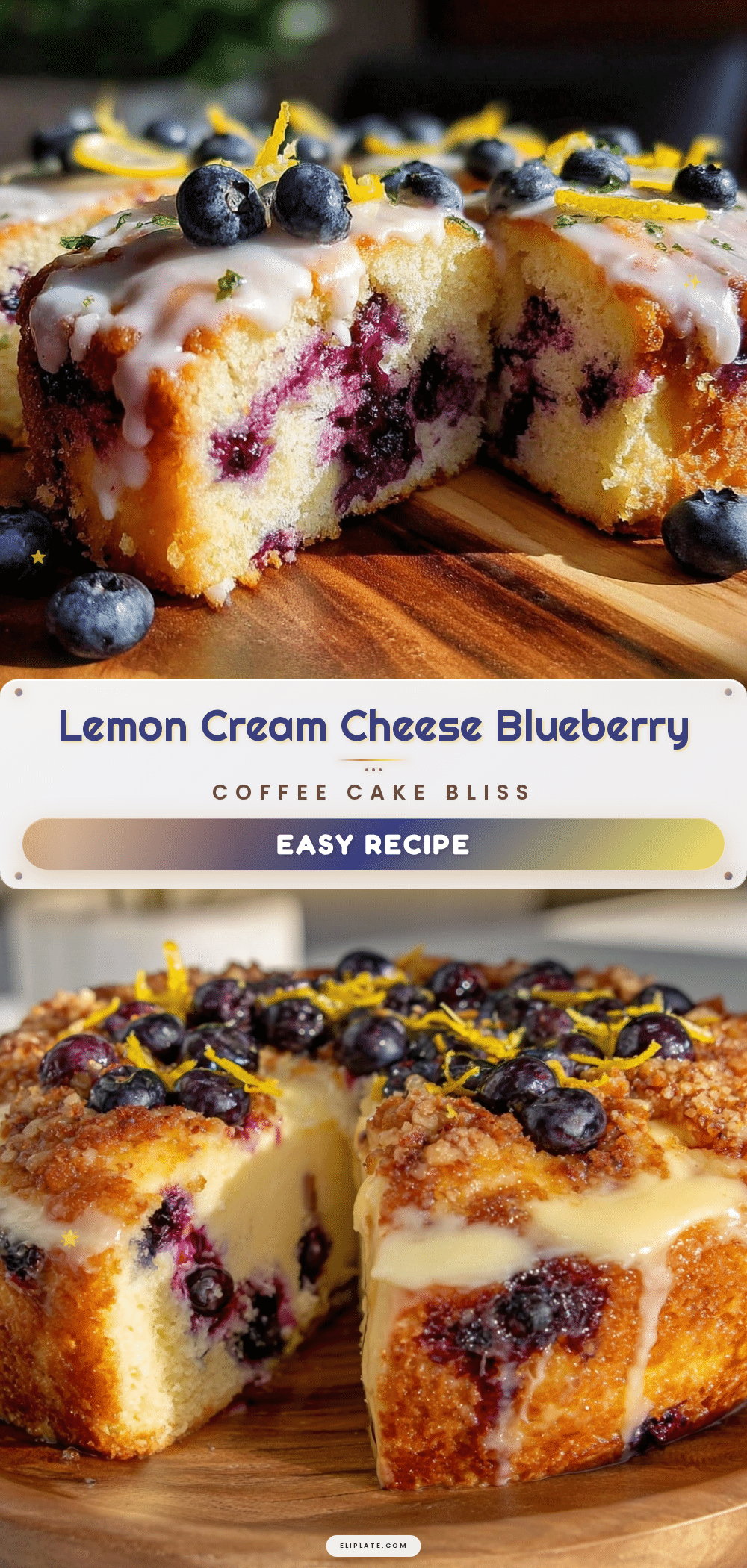 lemon cream cheese blueberry coffee cake recipe