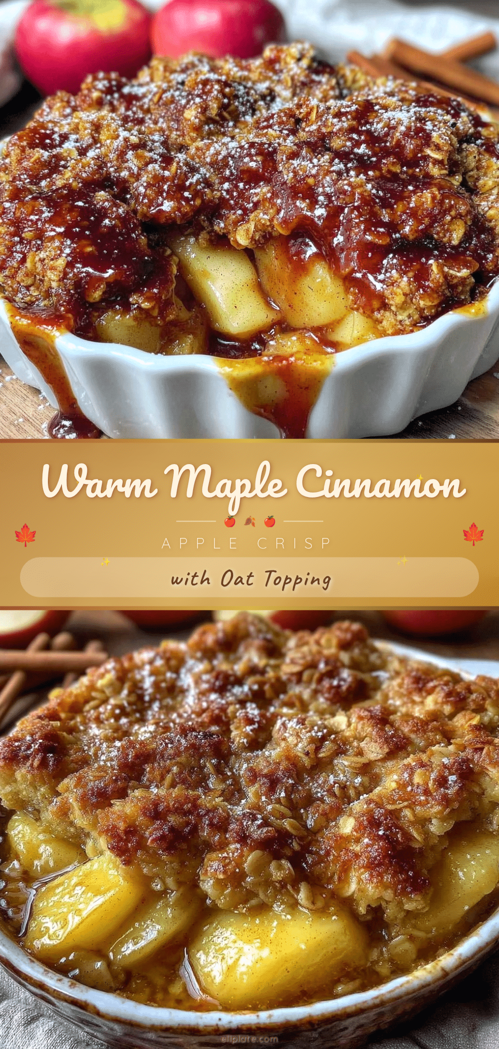 maple cinnamon apple crisp recipe