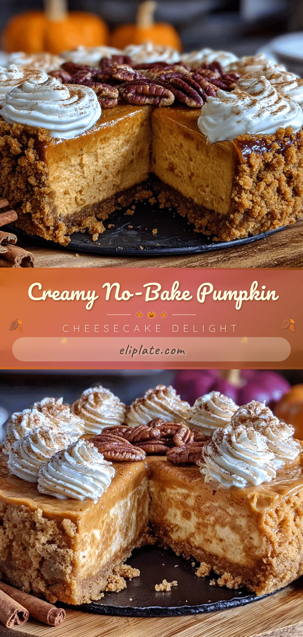 no-bake pumpkin pie cheesecake recipe