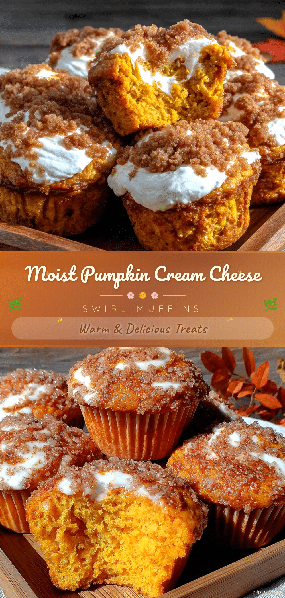 Pumpkin Cream Cheese Swirl Muffins recipe