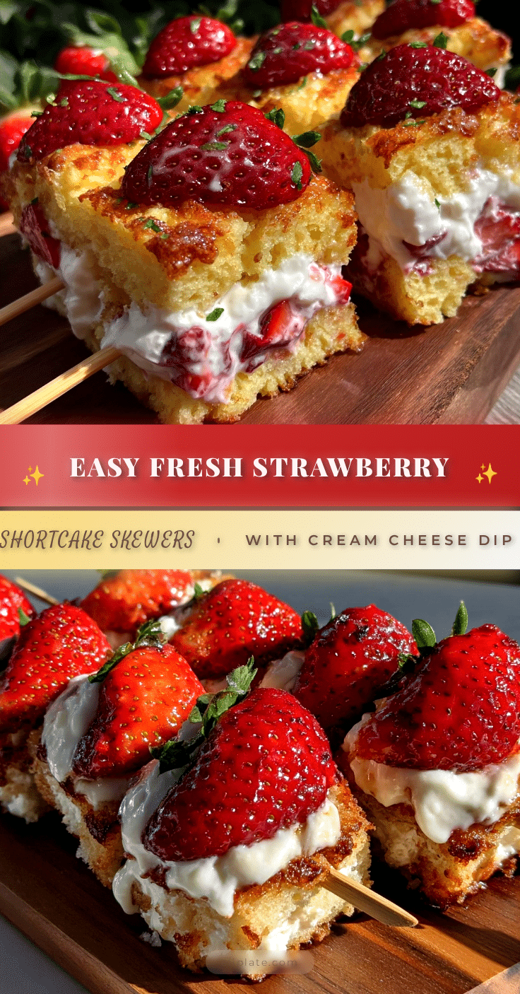 strawberry shortcake skewers recipe