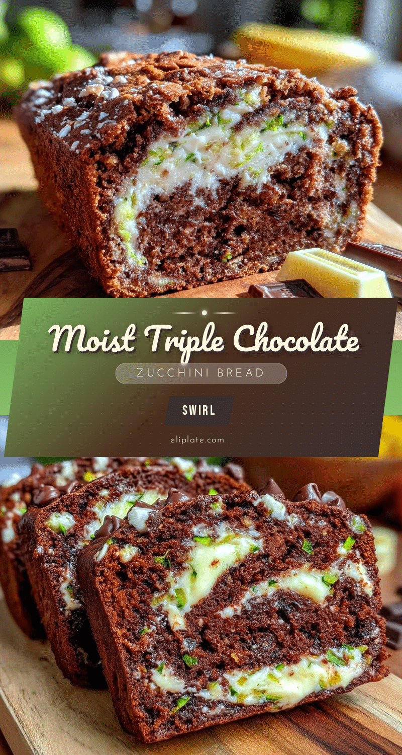 triple chocolate zucchini bread recipe
