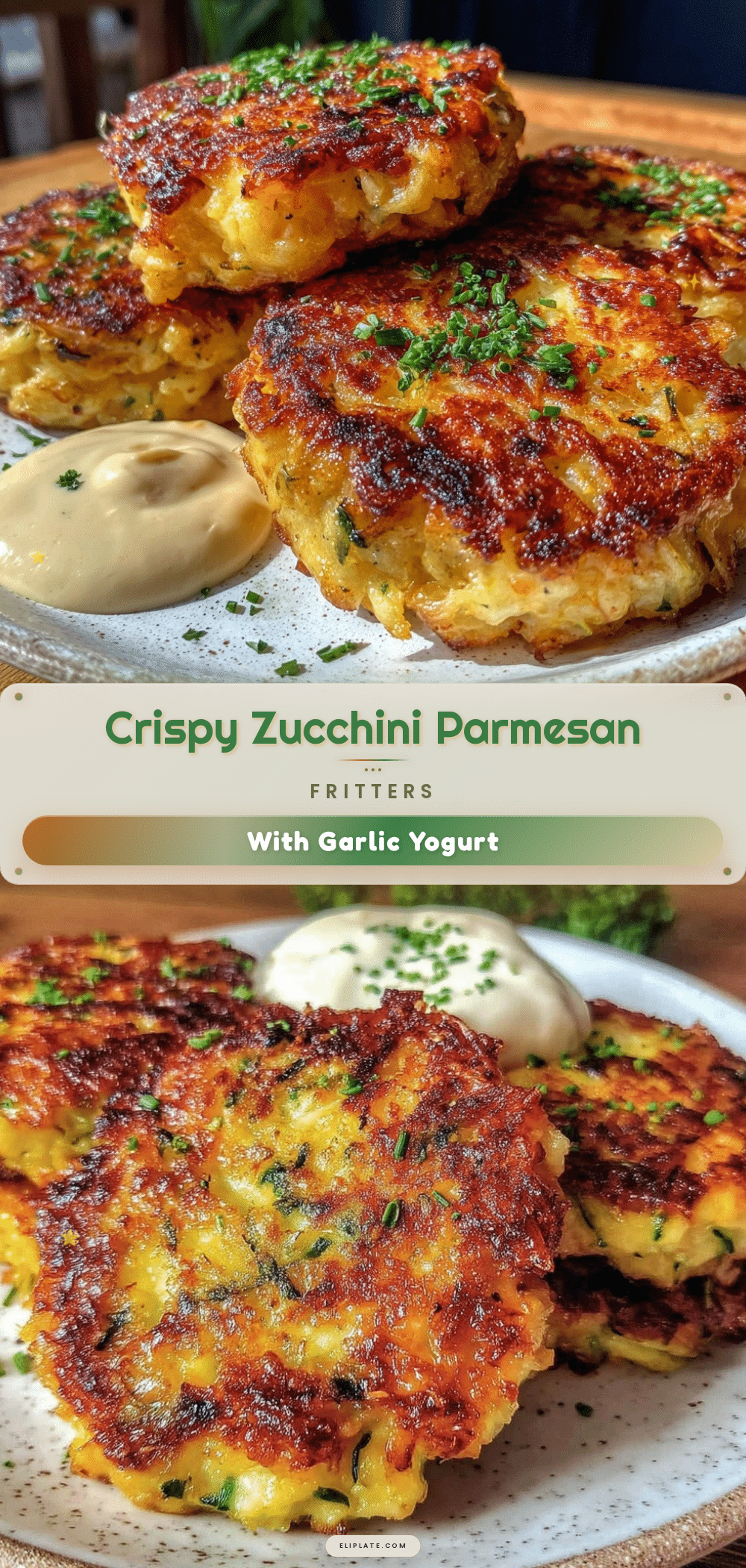 zucchini parmesan fritters recipe