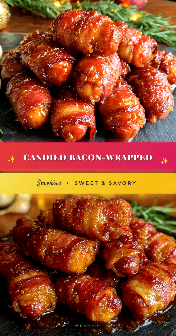 best candied bacon-wrapped smokies recipe